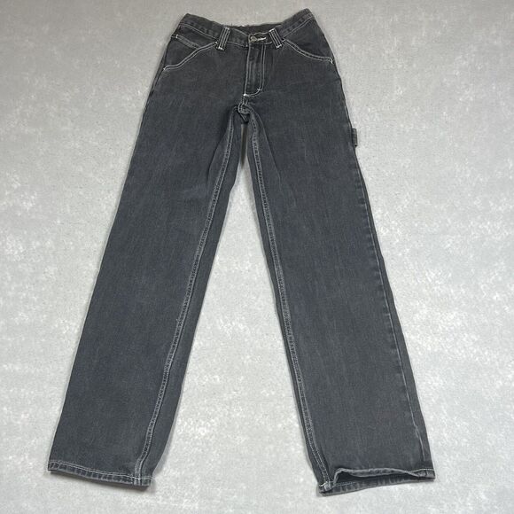 J Galt Jeans Womens Size Small Black Charcoal Carpenter Straight Leg 90s Y2K - Picture 1 of 10